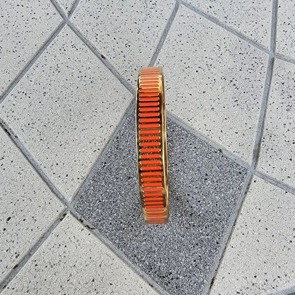 Kate Spade At Your Service Orange Enamel Bangle Bracelet - Picture 3 of 9